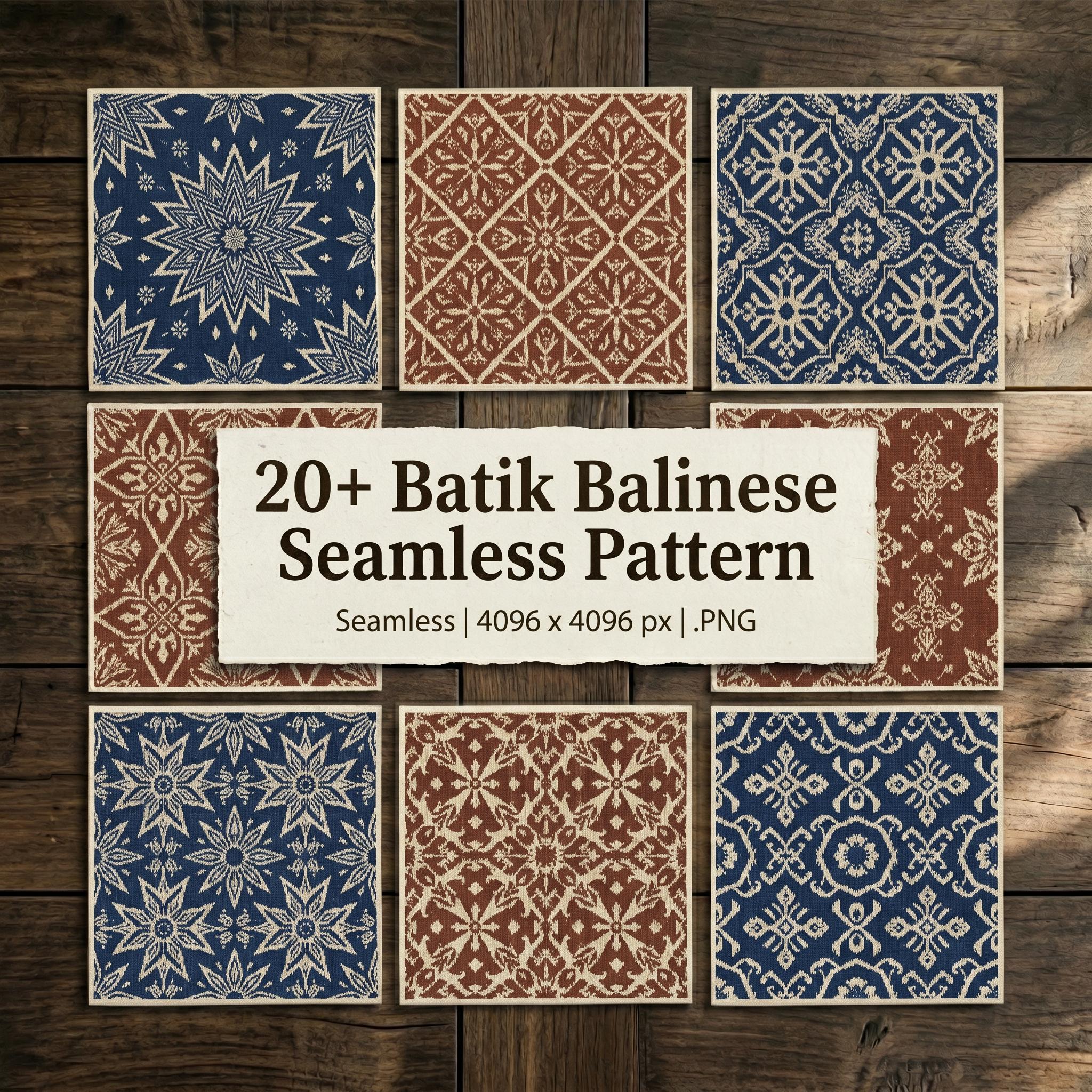 Pattern Gringsing Balinese Gringsing Seamless Pattern Bundle, Traditional Ikat Diamond ...