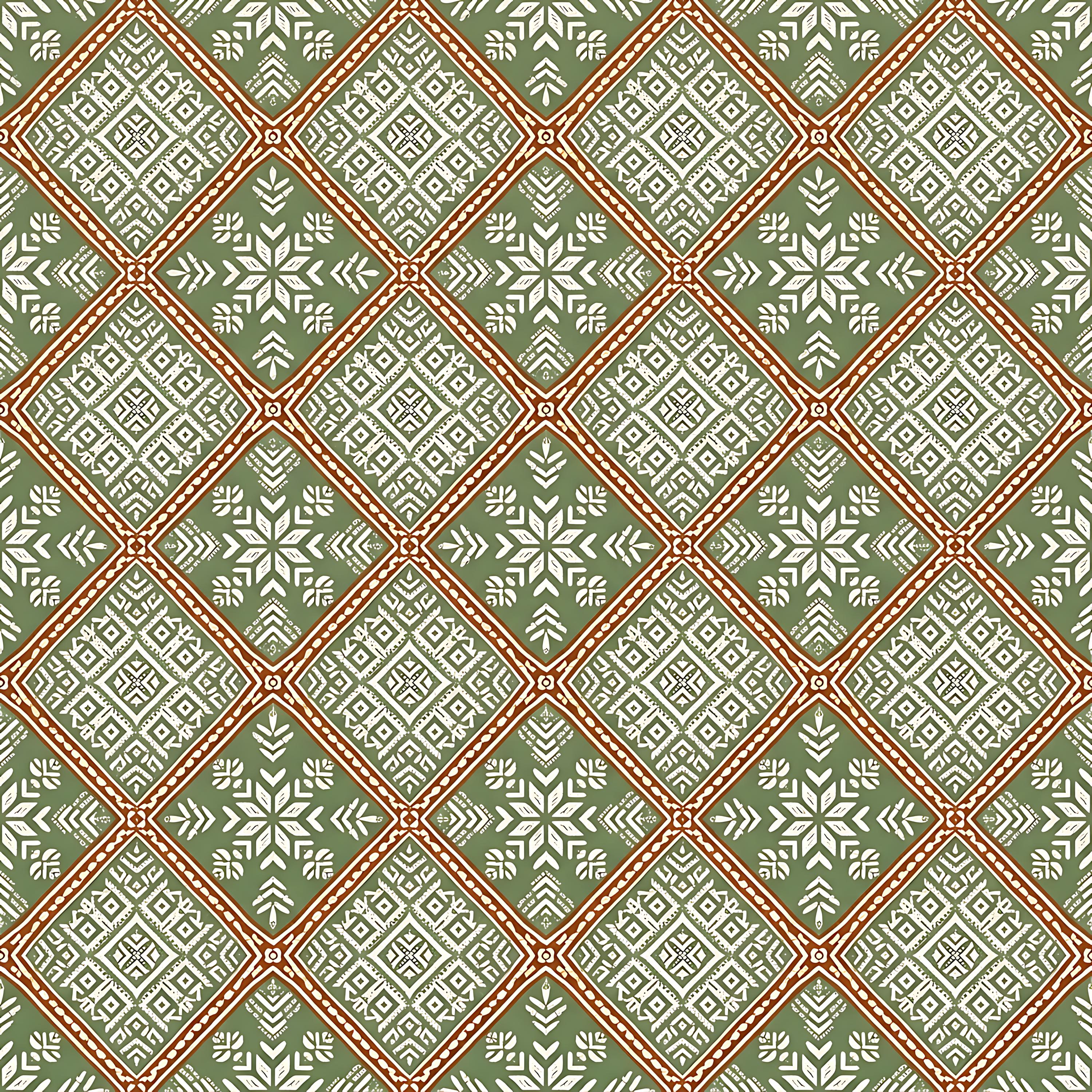 Pattern Gringsing Balinese Gringsing Seamless Pattern Bundle, Traditional Ikat Diamond ...