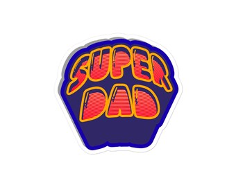 Super Dad Retro Sticker