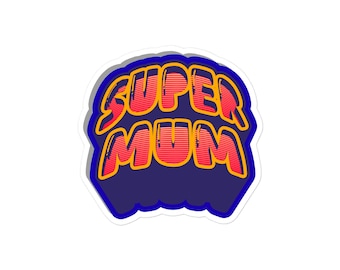 Super Mum Retro Sticker