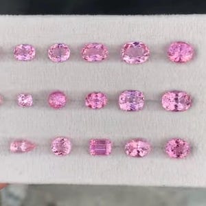 16.50 Carat Lot Natural Pink Spinel Parcel Natural Gemstone from Tajikistan