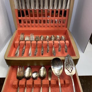 Wm Rogers Silverware Set - Etsy