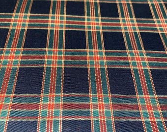 3 Yards Plaid Fabric Poly Cotton Quilting Craft Pajama Fall Holidays (A4)