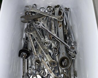 Lot Of 71 Wrenches 11.5 Pounds Of Various Makers Stanley,Alltrade,USA,Others