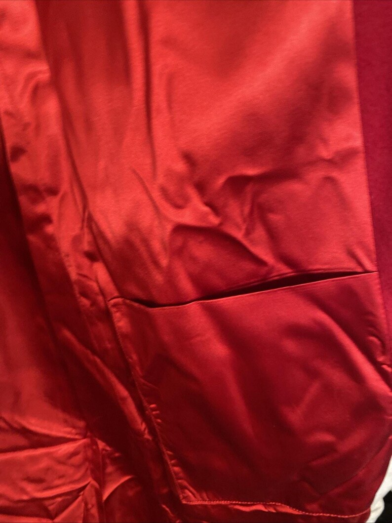 Trench-coat rouge Pendleton VTG 100 % laine mérinos Taille 8P image 7