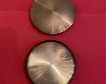 2 péndulos de reloj de latón vintage, nuevos, de stock antiguo, de 4,5 pulgadas, piezas de repuesto.