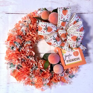 Peach Wreath, Your’e a Peach Wreath, Summer Wreath, Fruit Peach Wreath, Farmhouse Front Door Wreath, peaches