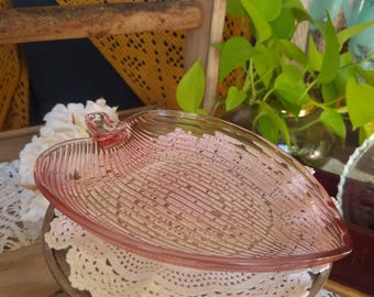 Pink Depression Glass Dish