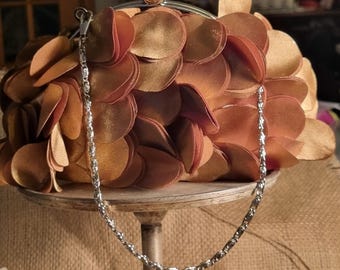 Gold Petal Clutch Bag