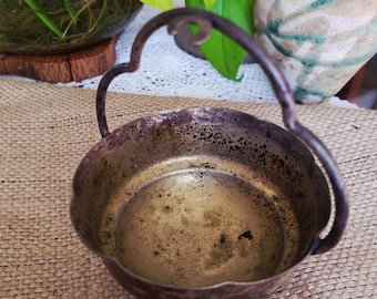 Rustic Silver Jam Cauldron