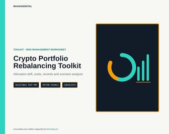 Crypto Portfolio Rebalancing Worksheet 2026 - Drift, Cost and Scenario Toolkit PDF