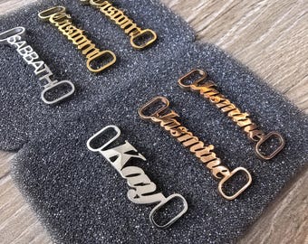 Personalized Name Shoe Buckle,Custom Stainless Steel Shoe Buckles,Shoe Tags,Gift Valentine's Day Gift,Personalized Wedding Gifts.