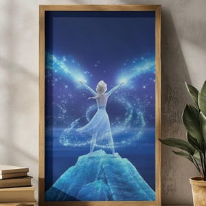 Elsa – Die Eiskönigin – Eiskönigin Poster, Winterzauber, Schneekönigin, Fantasie Bild