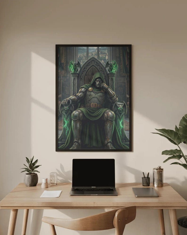 Villian Ruller Doctor Doom Poster β Marvel Supervillain Wall Art, Latveria Ruler Print ...