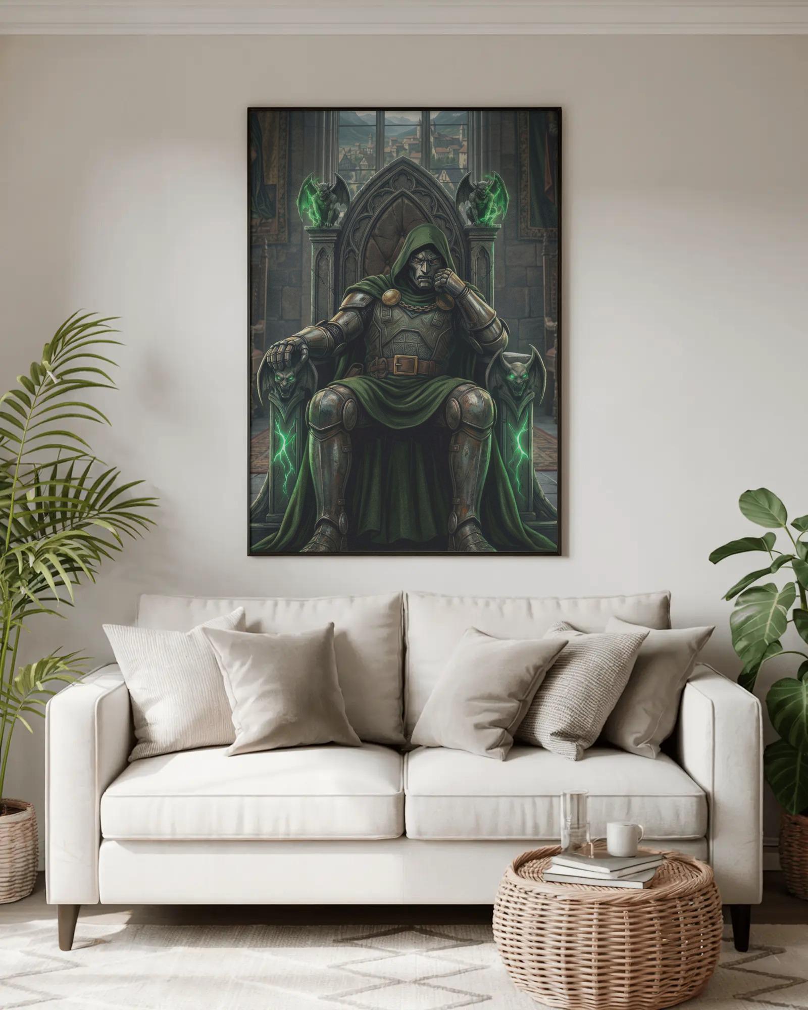 Villian Ruller Doctor Doom Poster β Marvel Supervillain Wall Art, Latveria Ruler Print ...