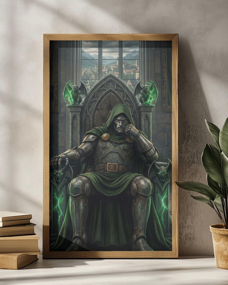 Villian Ruller Doctor Doom Poster β Marvel Supervillain Wall Art, Latveria Ruler Print ...
