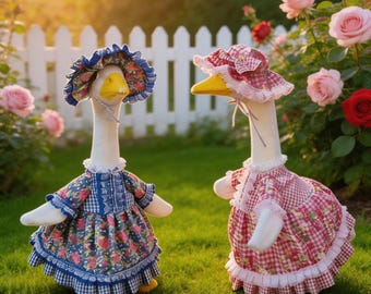 Porch Goose Outfit,Lawn Goose Clothes with Hat, Cute Skirt