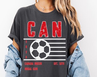 90s Canada Soccer Social Club Shirt, Retro Game Day T-Shirt with Canadian Family Matching Design Tee