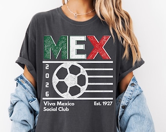 90s Viva Mexico Soccer Social Club Shirt, Retro Game Day Mexican Family Matching Kids Baby Tee