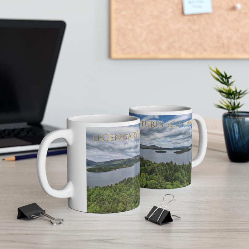 Loch Lomond Panoramic Mug | Scottish Highland Gift | Legendary Adventures Scotland 11oz image 2