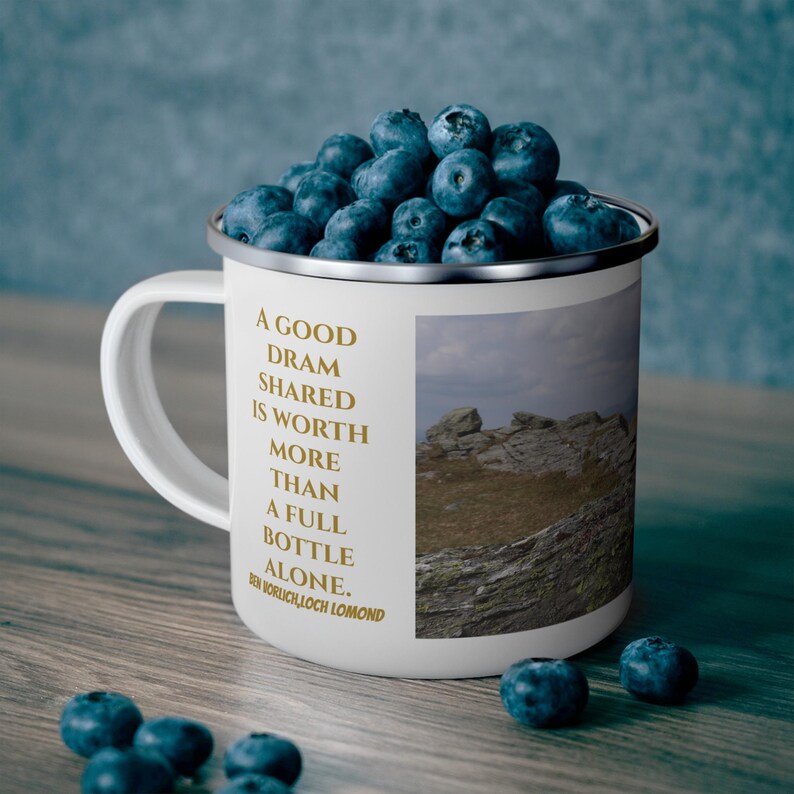 Scottish Enamel Camping Mug | Walk Clean Walk Far Walk Well | Highland Whisky Gift | Legendary Adventures Scotland image 5