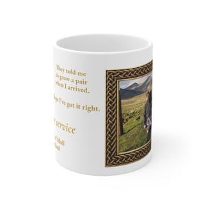 Highland Coo Mug | Funny Scottish Kilt Gift | Legendary Adventures Scotland 11oz image 1