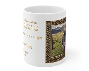 Highland Coo Mug | Funny Scottish Kilt Gift | Legendary Adventures Scotland 11oz