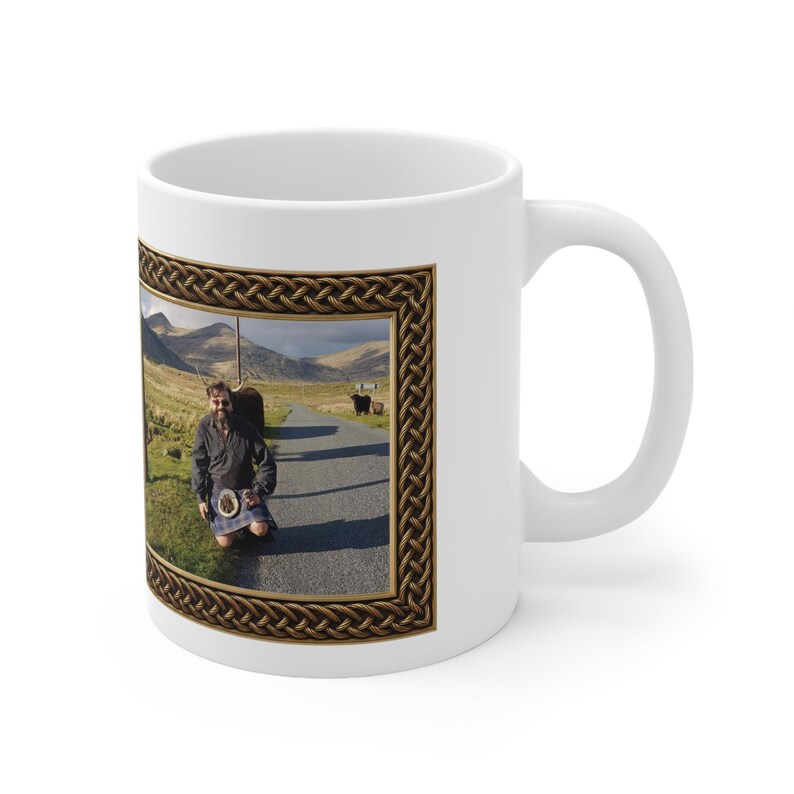 Highland Coo Mug | Funny Scottish Kilt Gift | Legendary Adventures Scotland 11oz image 4