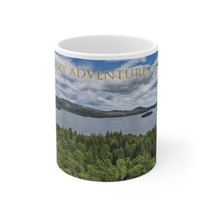 Loch Lomond Panoramic Mug | Scottish Highland Gift | Legendary Adventures Scotland 11oz image 1