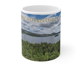 Loch Lomond Panoramic Mug | Scottish Highland Gift | Legendary Adventures Scotland  11oz