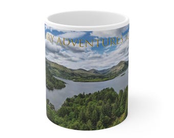Loch Lomond Panoramic Mug | Scottish Highland Gift | Legendary Adventures Scotland  11oz