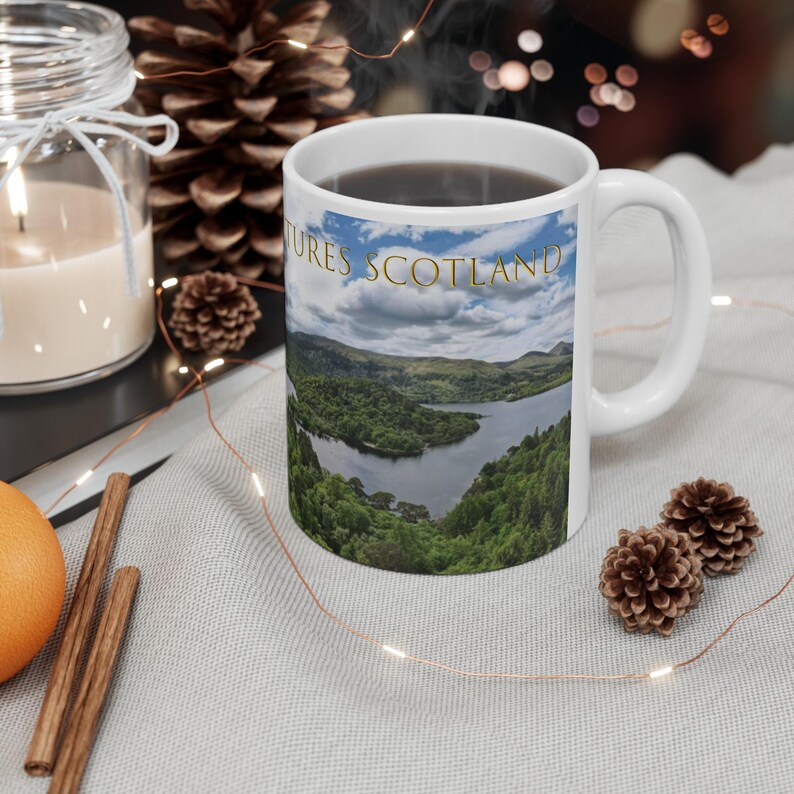 Loch Lomond Panoramic Mug | Scottish Highland Gift | Legendary Adventures Scotland 11oz image 5