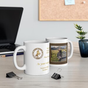 Highland Coo Mug | Funny Scottish Kilt Gift | Legendary Adventures Scotland 11oz image 2