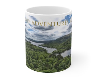 Loch Lomond Panoramic Mug | Scottish Highland Gift | Legendary Adventures Scotland  11oz