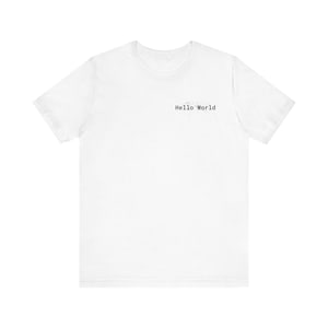 Personlig Java-kod T-shirt | Minimalistisk Hello World-programmerare T-shirt