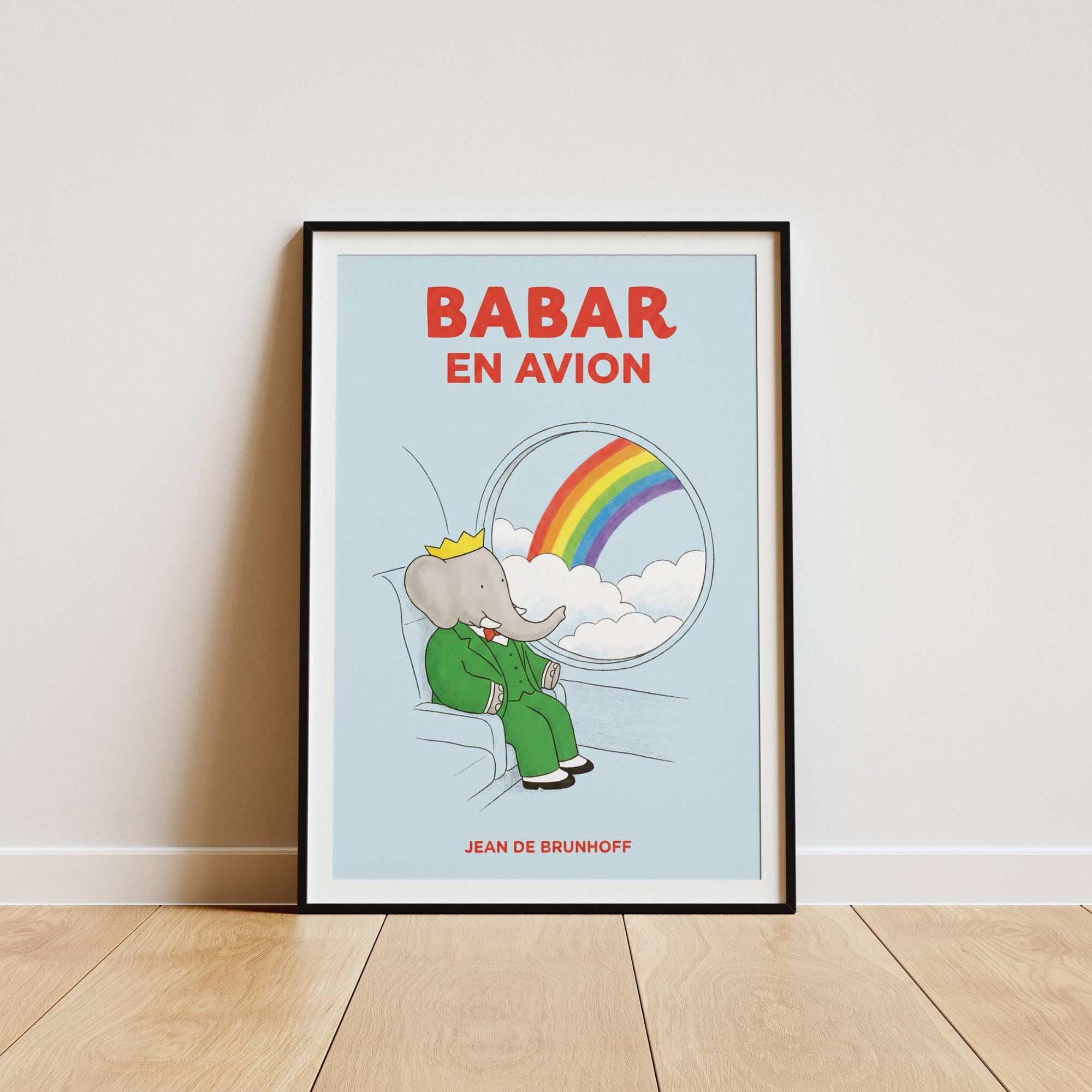 Babar Airplane Print - Etsy