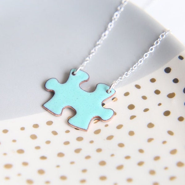 Puzzle Necklace Etsy