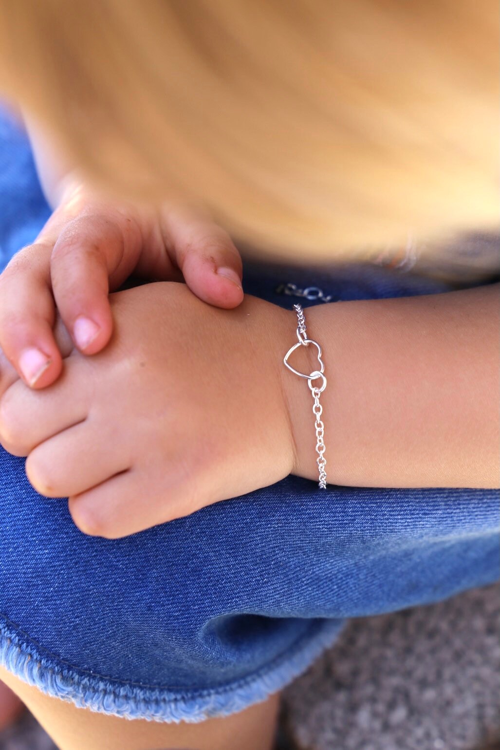 Silver christening bracelet suitable for child or adult Etsy