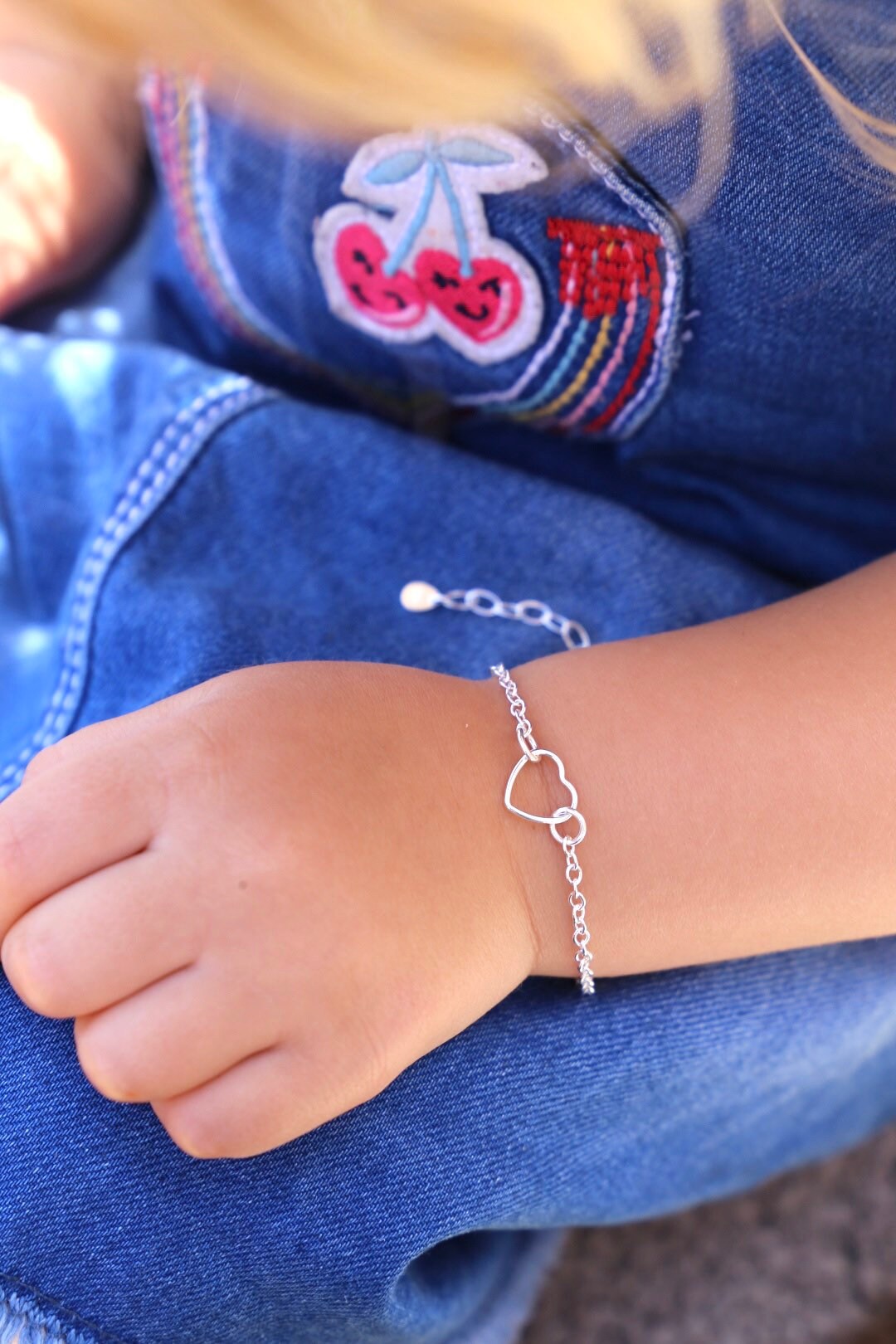 Silver christening bracelet suitable for child or adult Etsy
