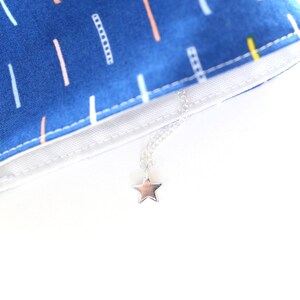 Silver star Necklace, 925 sterling silver small solid star necklace image 7