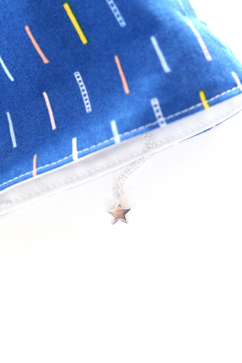 Silver star Necklace, 925 sterling silver small solid star necklace image 7