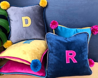 cushion covers with initials
