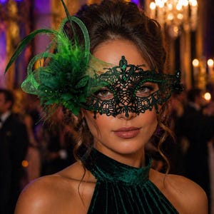 green masquerade ball dresses Green Floral Brocade Long Sleeve Floor Length Victorian Ball Gown Masquerade Costume Step into the grandeur of a bygone era with this stunning Vintage Green Floral Jacquard Brocade Victorian Ball Gown by
