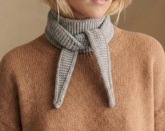 Easy Garter Stitch Skinny Scarf Knitting Pattern (PDF Download)