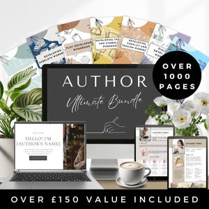 Novel Writing Workbook Bundle | Book Writing Planner & Creative Writing Tools for Authors | Character Development and Plot Building Guide