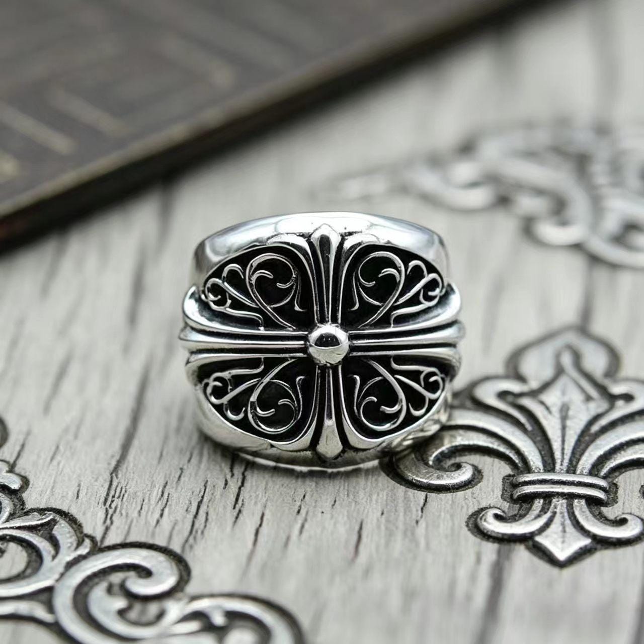 Chrome Hearts Vine Ring - Etsy