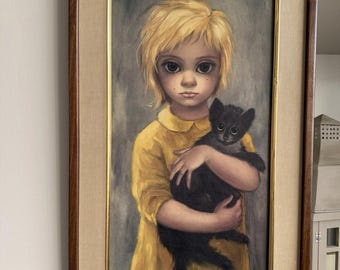 VTG 1960S Margaret Keane Big Eyes-The Stray Marco original Excelente RARO