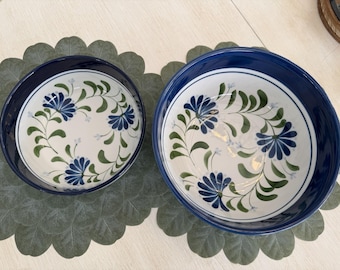 Juego de 2 cuencos de cerámica Dansk Sage Song para servir, de 26,7 cm y 21,6 cm de ancho, sin desconchones.