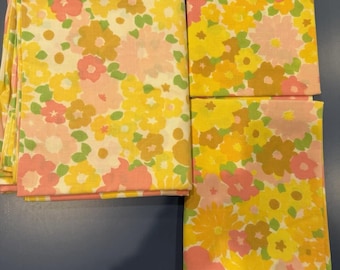 Vintage Pequot laken met 2 kussenslopen Dbl/Full RARE patroon