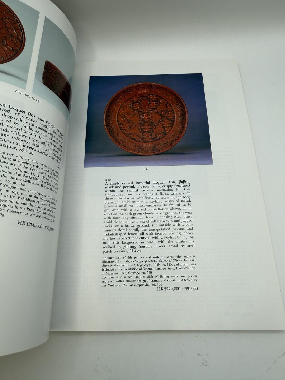 Sotheby's 1988 Chinese Ceramics Hong Kong Auction Catalog (price